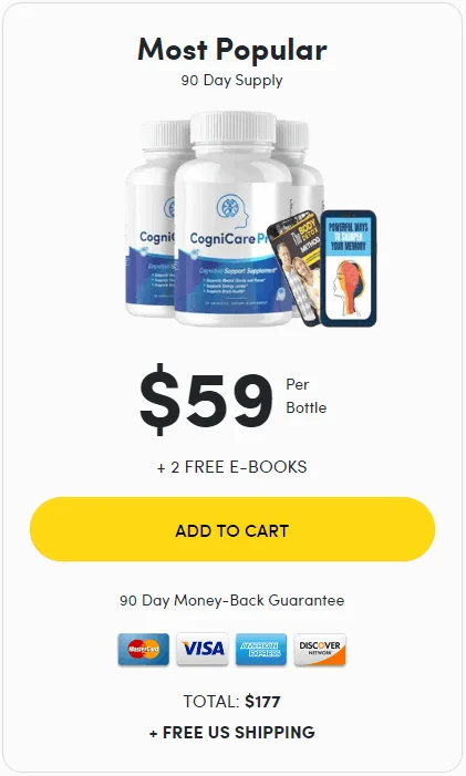 CogniCare Pro 3 bottles – 90 day supply $177